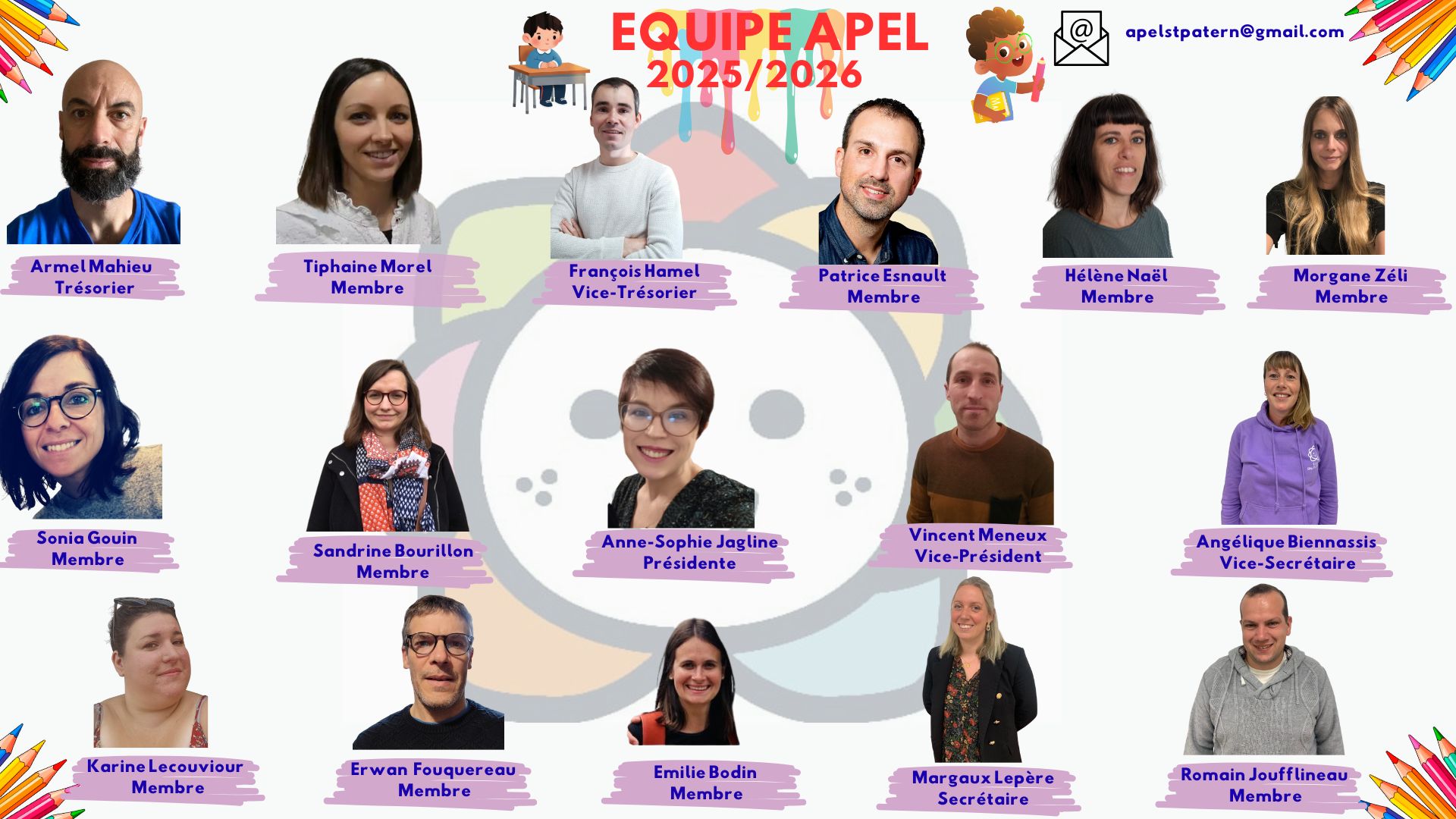 Nouvelle équipe APEL pour l'année scolaire 2025-26